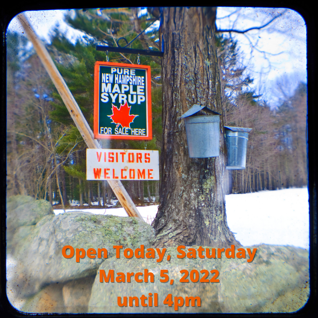 Open Today, Saturday March 5, 2022 until 4pm